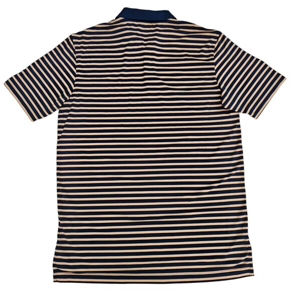 Peter Millar Summer Comfort Striped Collared Short Sleeve Polo Shirt Size Medium - Picture 2 of 11